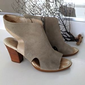 Born Suede Open Toe Ankle Booties! So cute!